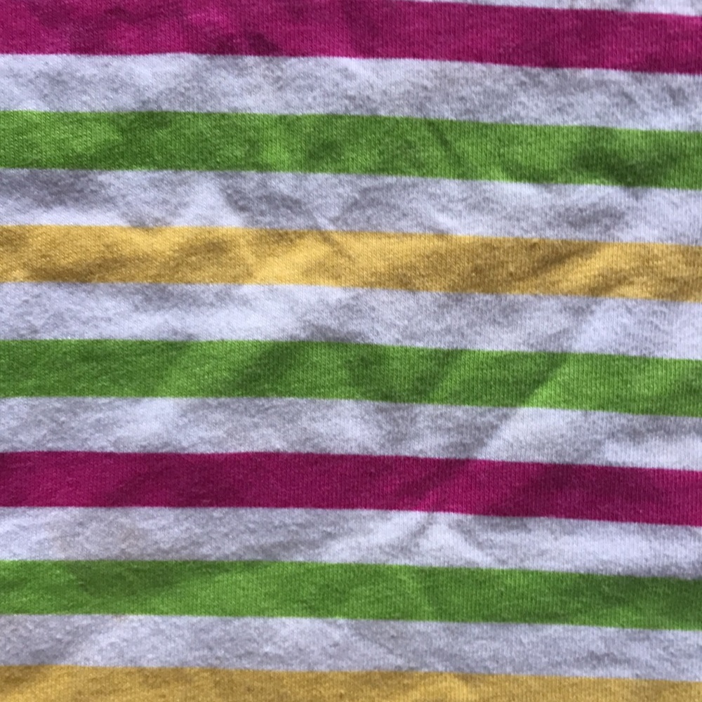 Garanimals Yellow Pink Green Striped Matching Set Shorts & Tank Top - Picture 4 of 4